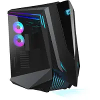 Gigabyte AORUS C700 GLASS -täystornikotelo ikkunalla ja RGB-valaistuksella, musta