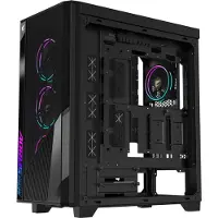 Gigabyte GB-AC500G ST, Midi Tower, PC, Musta, ATX, EATX, mikro ATX, Mini-ITX, Lasi, Muovi, Terästä, Pelaaminen