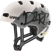 Uvex Kid 4 Style MIPS pyöräilykypärä 51 - 55 cm, dirt warm grey matt