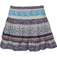 Superdry for woman. W7210264A Tiered mini skirt with logo Vintage Logo blue (XL), Casual, Viscose