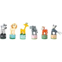 Small Foot - Wooden Print Figure Wild Animals Set