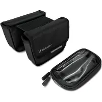 Wozinsky bicycle frame bag waterproof phone case 1.5l black (WBB26BK)