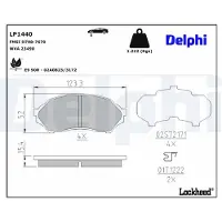 Delphi Jarrupalasarja (4kpl), levyjarru LP1440