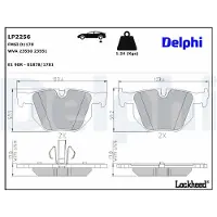 Delphi Jarrupalasarja (4kpl), levyjarru LP2256