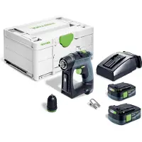 Festool Pora/ruuvinväännin CXS 12 2,5-Plus 10,8 V; 2x2,5 Ah akku