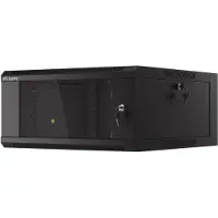 Lanberg WFFA-5604-10B, Seinään asennettava laitekehikko, 4U, 60 kg, Näppäinlukko, Kotelon kiskot, 16 kg