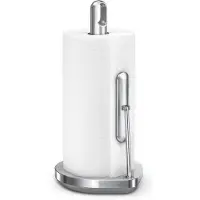 Simplehuman KT1203, Paperipyyheteline pöydälle, Harjattu teräs, Ruostumaton teräs, 1 kpl, 203 mm, 178 mm
