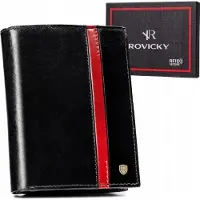 Rovicky Suuri nahkainen miesten RFID-lompakko ilman ulkoista lukitusta - NoSize
