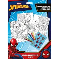 Euromic Marvel Spiderman Coloring set med 6 Färgpennor