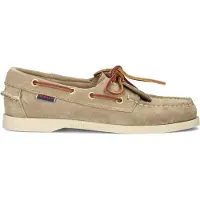 Sebago for woman. 77131JW Portland brown leather loafers (37), Flat, Laces, Casual