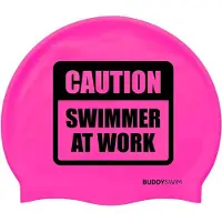 Buddyswim Caution Swimmer At Work Silicone Uimalakki
