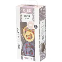 BIBS x Liberty Colour Strawberries Tutti 2-pack Lateksi Koko 2, Pale Butter Mix