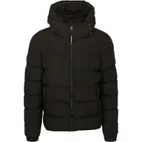 Superdry Hooded Sports Puffer Jacket - Black - XXL