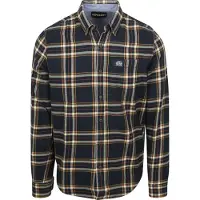 Superdry for man. M4011047A Lumberjack navy shirt (L), Casual, Cotton, Long sleeve