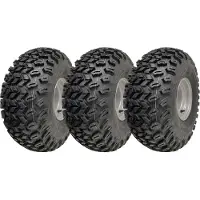 Parnells 22x11.00-8 Utility ATV Renkaat P334 Pyörät 4-kerroksiset 4 tuuman PCD-teräsvanteet (3 kpl sarja)