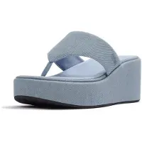 FitFlop for woman. A5H-E01 Blue Cowboy Sandals (40), 3 to 5 cm, None, Casual