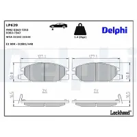 Delphi Jarrupalasarja (4kpl), levyjarru LP629