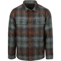 Superdry for man. M4011050A Miller green shirt (XXL), Casual, Polyester, Long sleeve