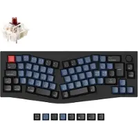 Keychron Q8 65% Alice -mekaaninen ergonominen näppäimistö, Gateron G Pro Brown, Carbon Black