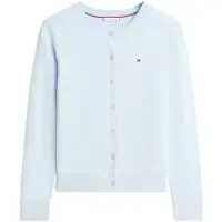 Tommy Hilfiger Neuletakki 'Fine' pastellinsininen
