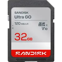 SanDisk Ultra GO 32GB SDHC -muistikortti class10 120MB/s