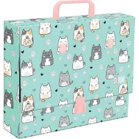 St. Majewski A4 XL Charming Cats kansio kahvalla - ST-MAJEWSKI