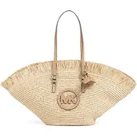 Michael Kors Lg Fan Tote - Brown - ONE SIZE