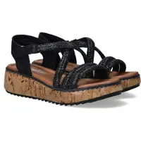 Rieker Ladies' Sandals V1762-00 Black - Black - 42