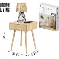 Urban Living Shelby yöpöytä yhdellä laatikolla