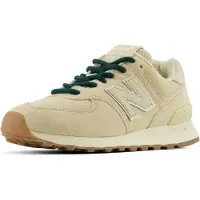 New Balance for woman. W574V2_LI Beige 574 leather trainers (38), Flat, Suede, Laces, Casual