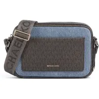 Michael Kors Olkalaukku sininen denim / ruskea / tummanruskea