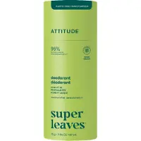 ATTITUDE Super Leaves Natural Deodorant deodoranttipuikko alumiiniton Pear & Amber 75 g