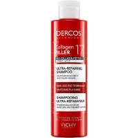 VICHY Dercos Collagen Filler 17 syväelvyttävä shampoo hiusten katkeiluun 200 ml
