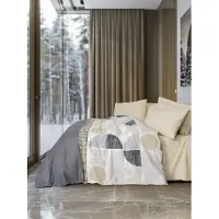 Hobby Hall Vuodevaatesetti Formo Beige, 4-osainen, puuvillainen, abstrakti hiekkakuviointi, 200x220