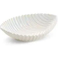 Hobby Hall Tarjoiluastia Eurofirany Nela 01 helmenvalkoinen keramiikka 24×18×7 cm