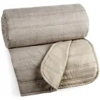 Eurofirany Päiväpeite CHON SELEN 240x220 Ultraäänikuviollinen Polyesteri Beige