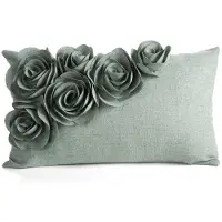 Eurofirany Koristetyynynpäällinen CHP FLORES 7 vihreä polyesteri 30x50