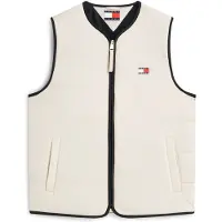 Tommy Hilfiger Liivi 'Lightweight Down Quilted' beige / valkoinen