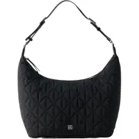 Calvin Klein Olkalaukku 'Emblem Plaque Quilted Shoulder' musta