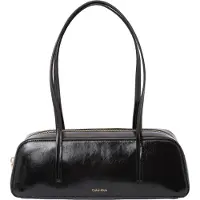 Calvin Klein Olkalaukku 'Foil Logo Glossy Shoulder' musta