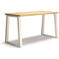 ADRK Furniture Kirjoituspöytä IWO, ruskea/valkoinen