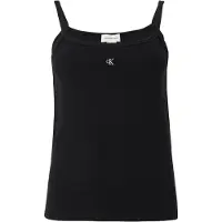 Calvin Klein Jeans Toppi 'Monogram Patch Cami' musta