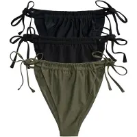 The Set Bikinihousut khaki / musta