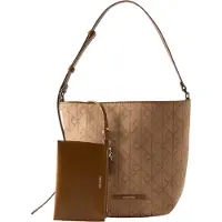 Calvin Klein Olkalaukku 'Emblem' ruskea / cappuccino