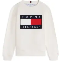 Tommy Hilfiger Collegepaita - Heritage Liput - Off White - - 8 v (128) - Collegepaidat