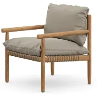 Dedon , TIBBO lounge-tuoli BQ9 teak 0205 vulcano matte 0122