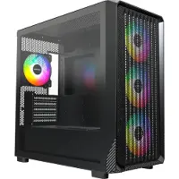 Montech X5M -micro-ATX-kotelo RGB-valaistuksella, musta