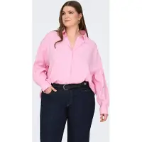 ONLY Carmakoma Carzazima L/S Loose Shirt Wvn Noos - Pink - 42