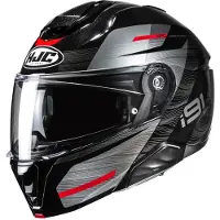 HJC i91 Dusk MC1 Flip-Up Kypärä Antrasiitti/Musta/Punainen M unisex harmaa