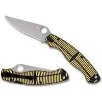 Spyderco Military 2 Salt Yellow/Black G10 MagnaCut kääntöveitsi